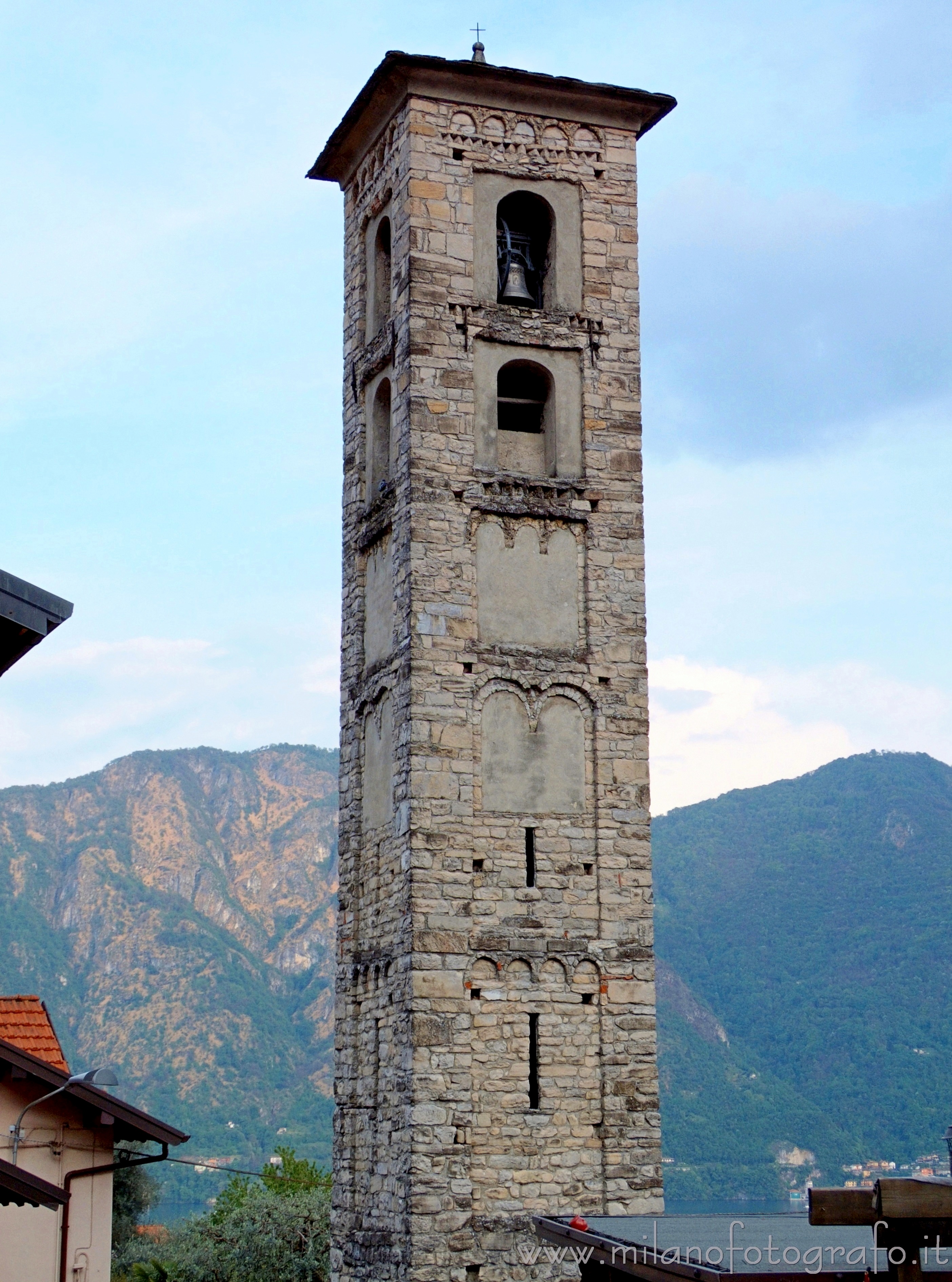 Ossuccio (Como, Italy) - Bell tower of the Church of Sant'Agata